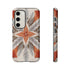 Silver Feather Compass - Impact Resistant Phone Case